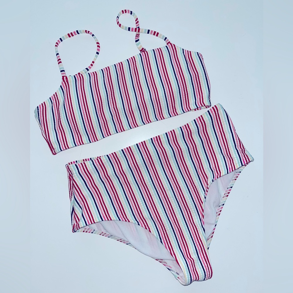 FULL TILT Bralette & High Waist Girls Bikini Set GUC